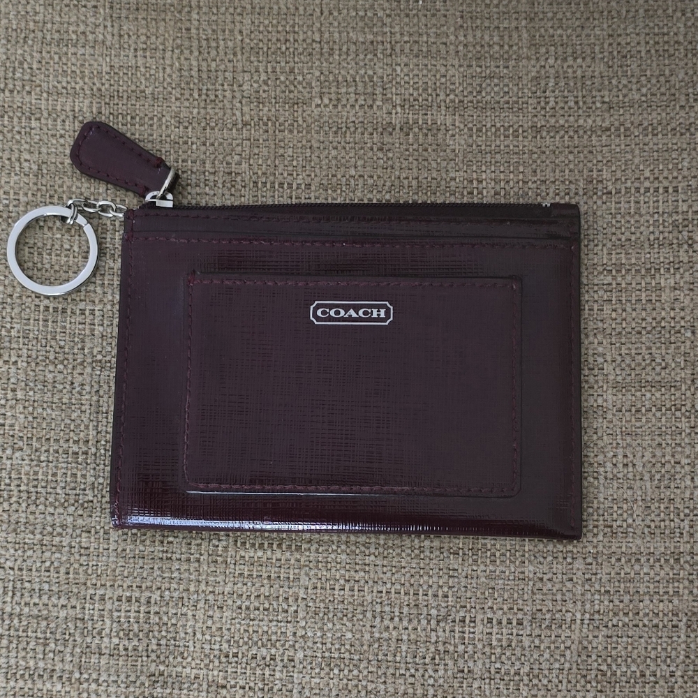 Coach Darcy Patent Leather Skinny Wallet